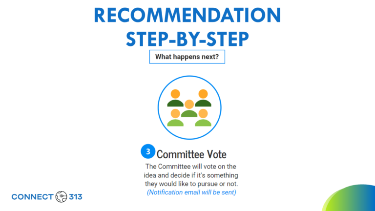 CONNECT 313 - Recommendation Step 3