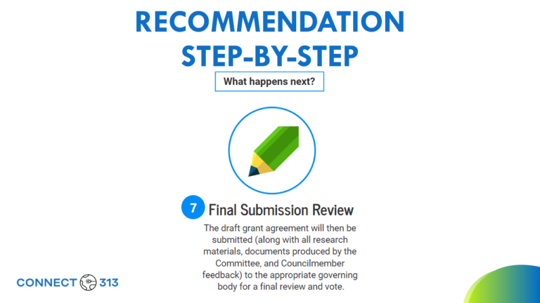 CONNECT 313 - Recommendation Step 7